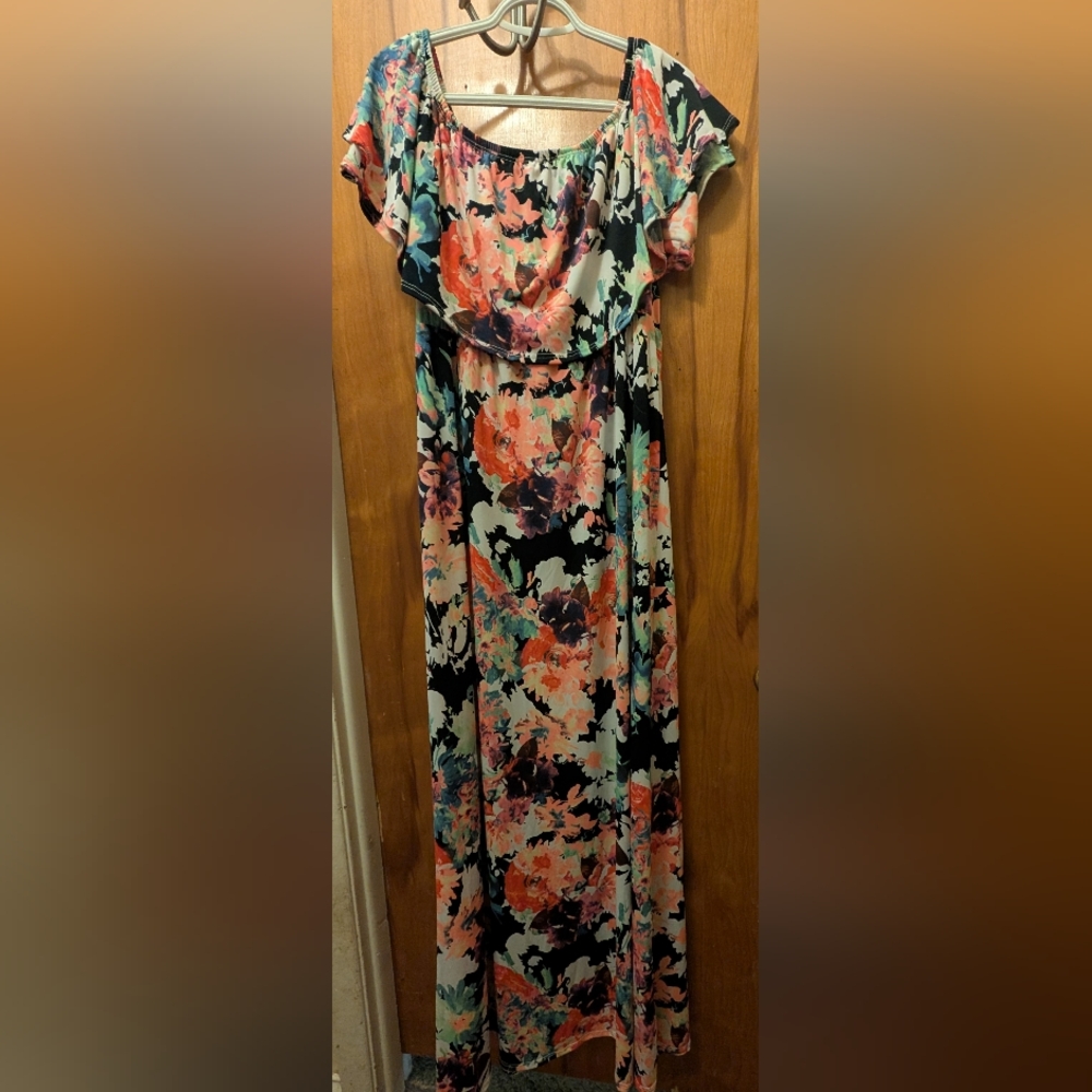 Floral Multicolor Maxi Dress